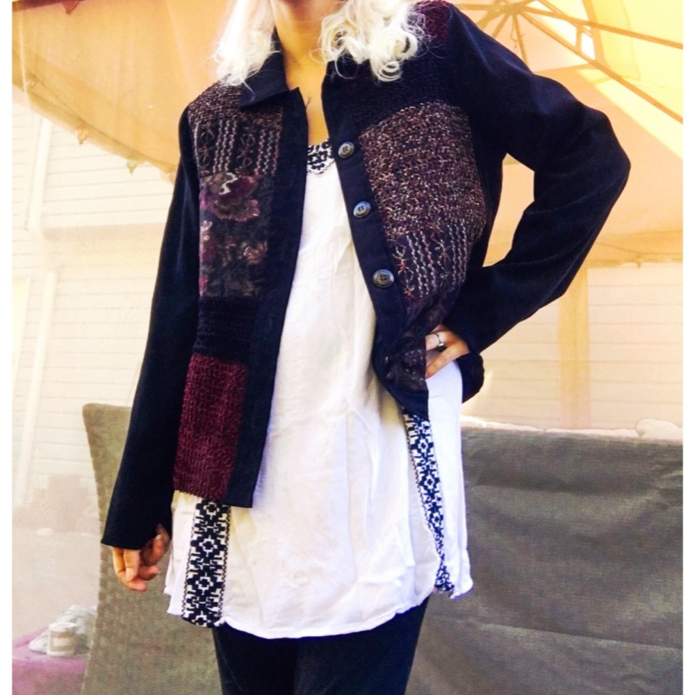 VTG Multi Pattern Patch Jacket